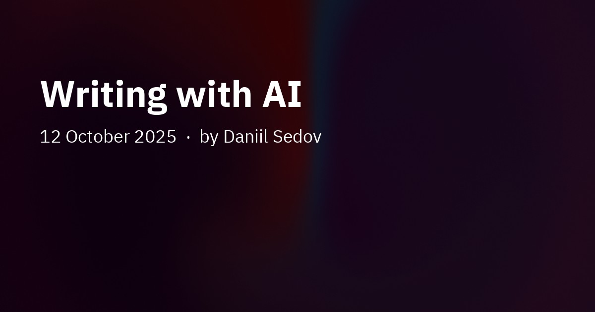 Writing with AI